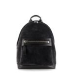 Tom Ford Suede backpack with maxi zip on the front