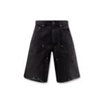 Tonywack Cotton cargo bermuda shorts with distressed effect