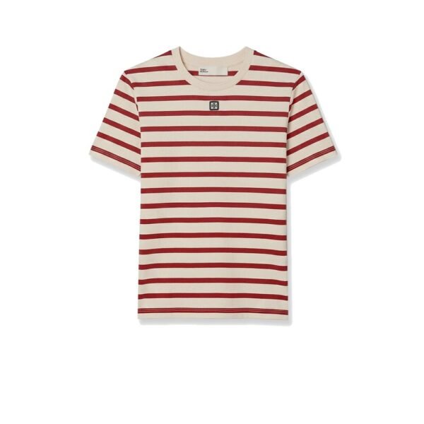 Tory Burch Cotton T-shirt with striped pattern