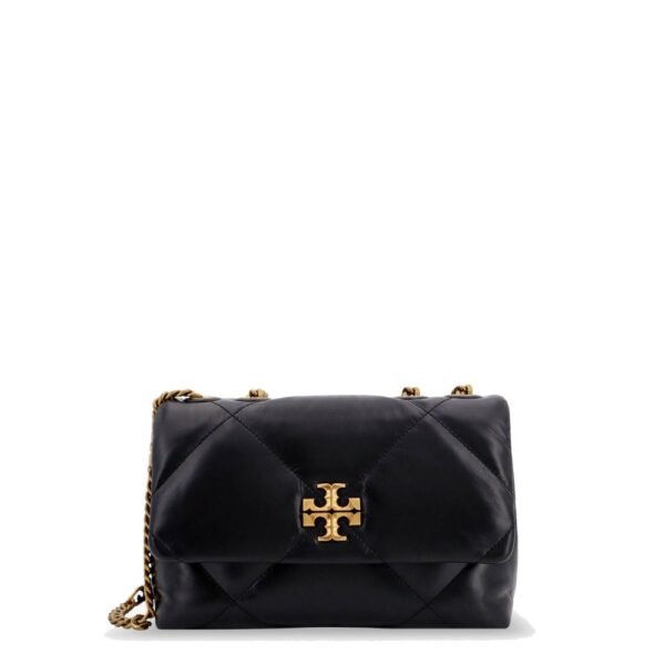 Tory Burch Kira quilted leather shoulder bag with metal logo