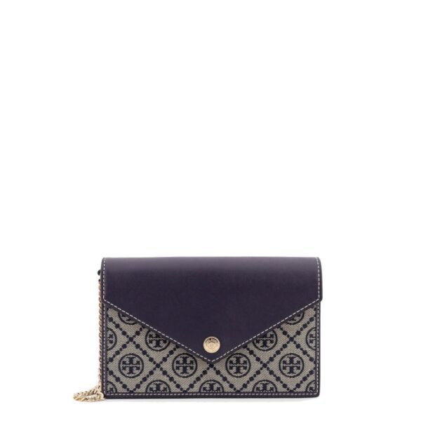 Tory Burch T-Monogram Envelope Chain Wallet
