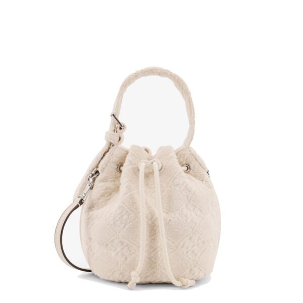 Tory Burch T Monogram Terry Mini canvas bucket bag