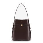 Toteme Belted leather bucket bag