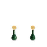 Toteme Jade Drops Brass Earrings