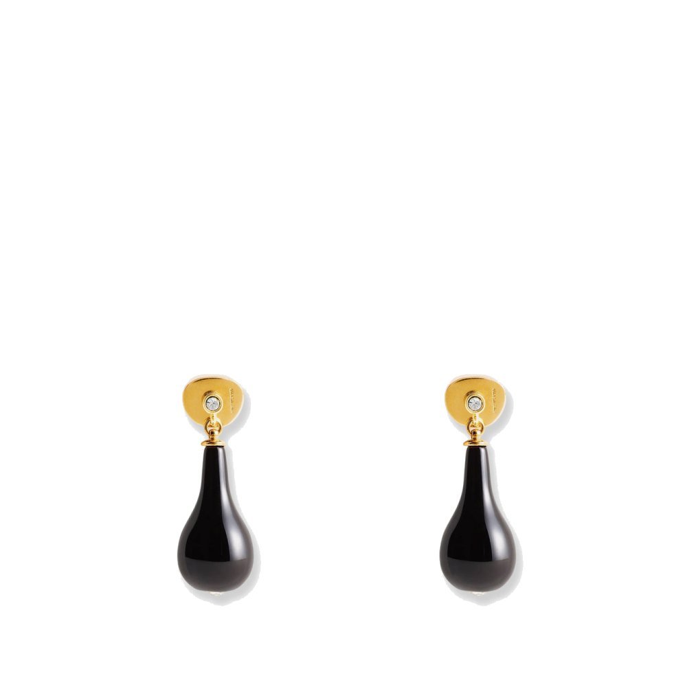 Toteme Onyx drops brass earrings Toteme Onyx drops brass earrings