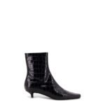 Toteme Pointed-toe ankle boots with crocodile effect