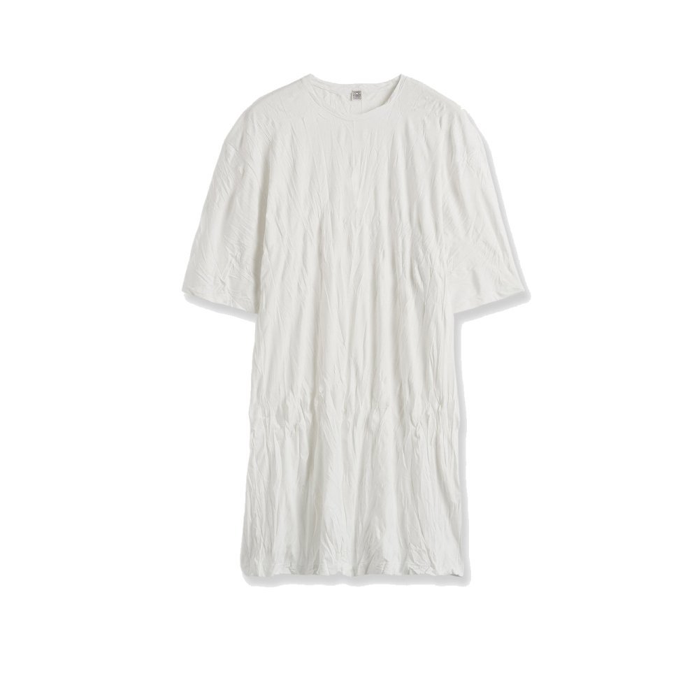 Toteme Relaxed fit short cotton blend dress Toteme Relaxed fit short cotton blend dress