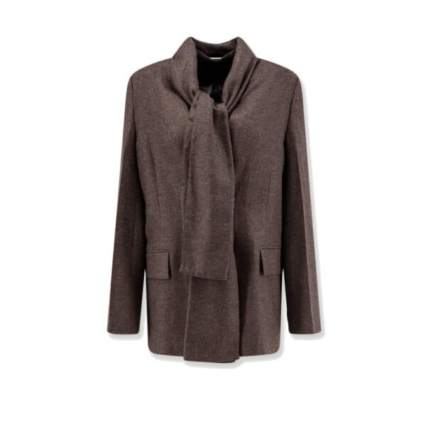 Toteme Scarf Lapel viscose and wool blazer