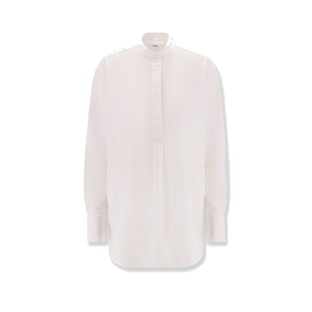 Toteme Stand collar organic cotton shirt Toteme Stand collar organic cotton shirt