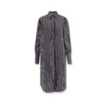 Toteme Striped Kimono-Sleeve Shirtdress