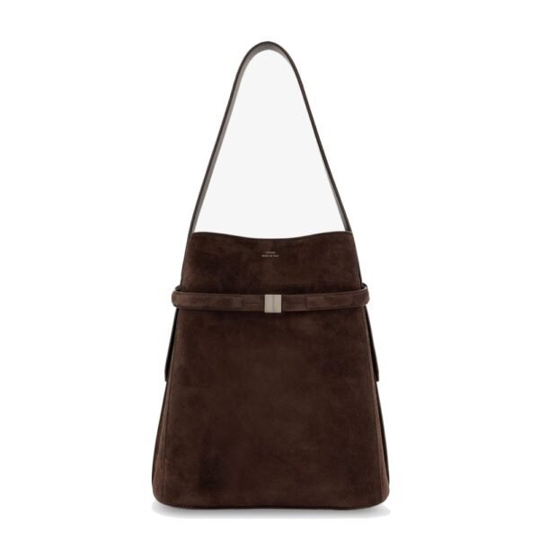 Toteme Suede Belted Bucket Bag