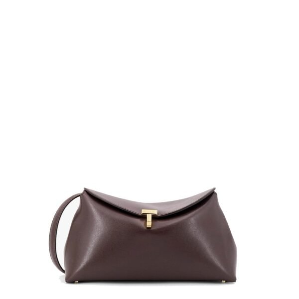 Toteme T-Lock clutch leather crossbody bag