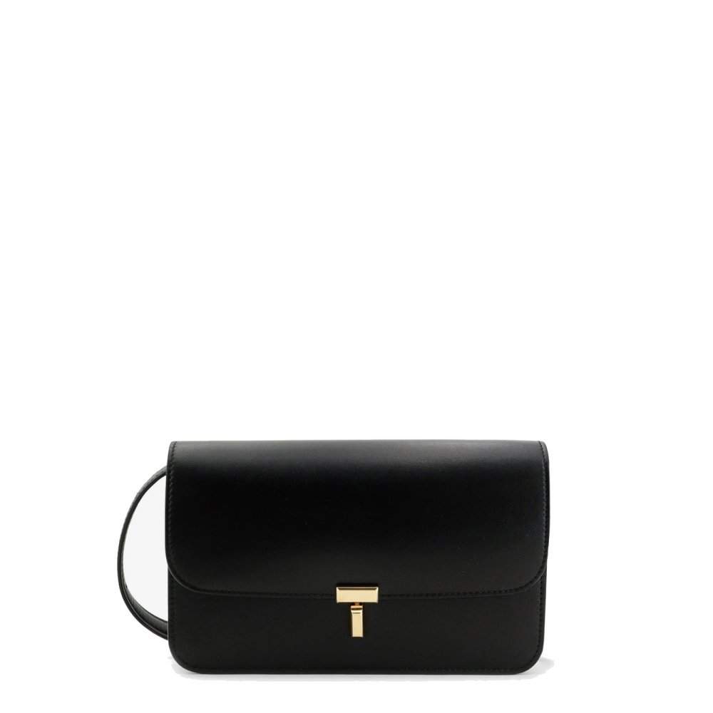 Toteme T-Lock leather crossbody bag Toteme T-Lock leather crossbody bag