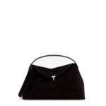 Toteme T-Lock suede handbag