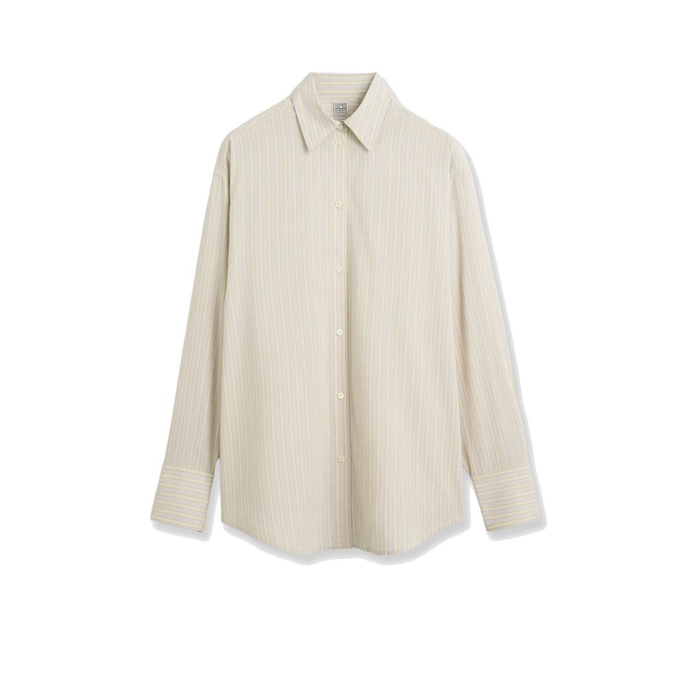 Toteme Viscose and silk blend shirt with striped pattern Toteme Viscose and silk blend shirt with striped pattern