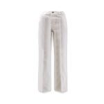 Toteme White denim trousers with flared bottom