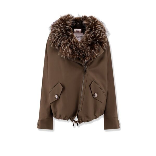 Valentini 1972 Cotton parka with faux fur lining
