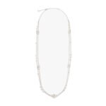 Valentino Garavani Metal and pearls VLogo Signature necklace