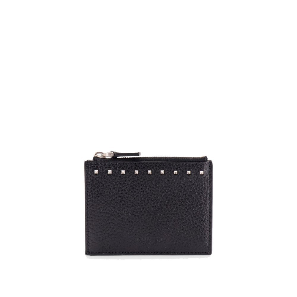Valentino Garavani Valentino Garavani rockstud leather card holder Valentino Garavani Valentino Garavani rockstud leather card holder