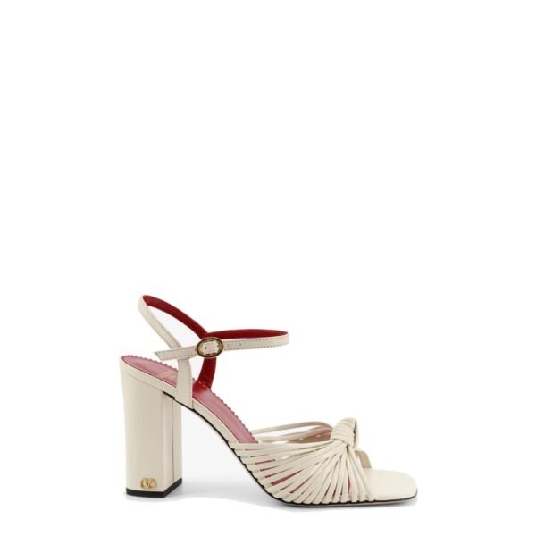 Valentino Garavani VG Annet leather sandals with metal VLogo