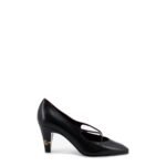 Versace Criss-Cross Medallion leather pumps