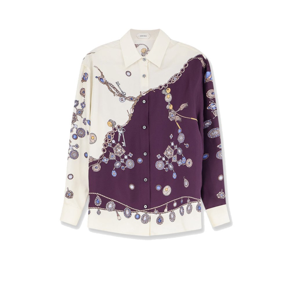 Versace Printed silk twill shirt Versace Printed silk twill shirt