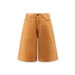 Walk in Paris Baggy Orange Denim Shorts