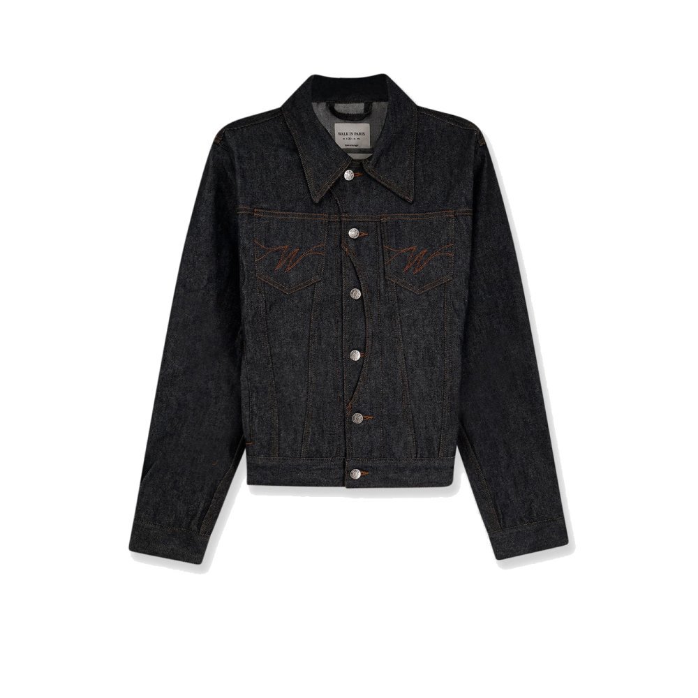 Walk in Paris Postman dark denim jacket Walk in Paris Postman dark denim jacket