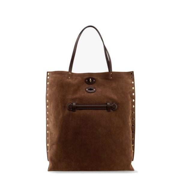Zanellato A Spasso Jones hammered leather shoulder bag