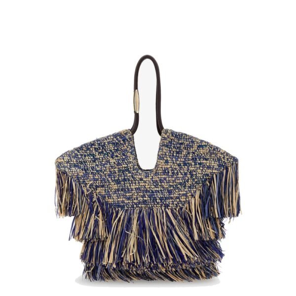 Zimmermann Goldentime raffia shoulder bag