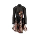 Zimmermann Valiant Embellish Mini Linen and Silk Dress